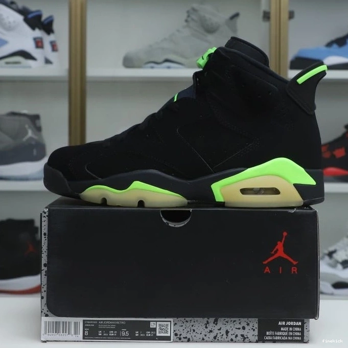 6 RETRO AIR 'ELECTRIC JORDAN GREEN' 0805